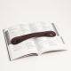 Book Weight, Brown "Croco" Leather