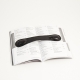 Book Weight, Black " Croco" Leather